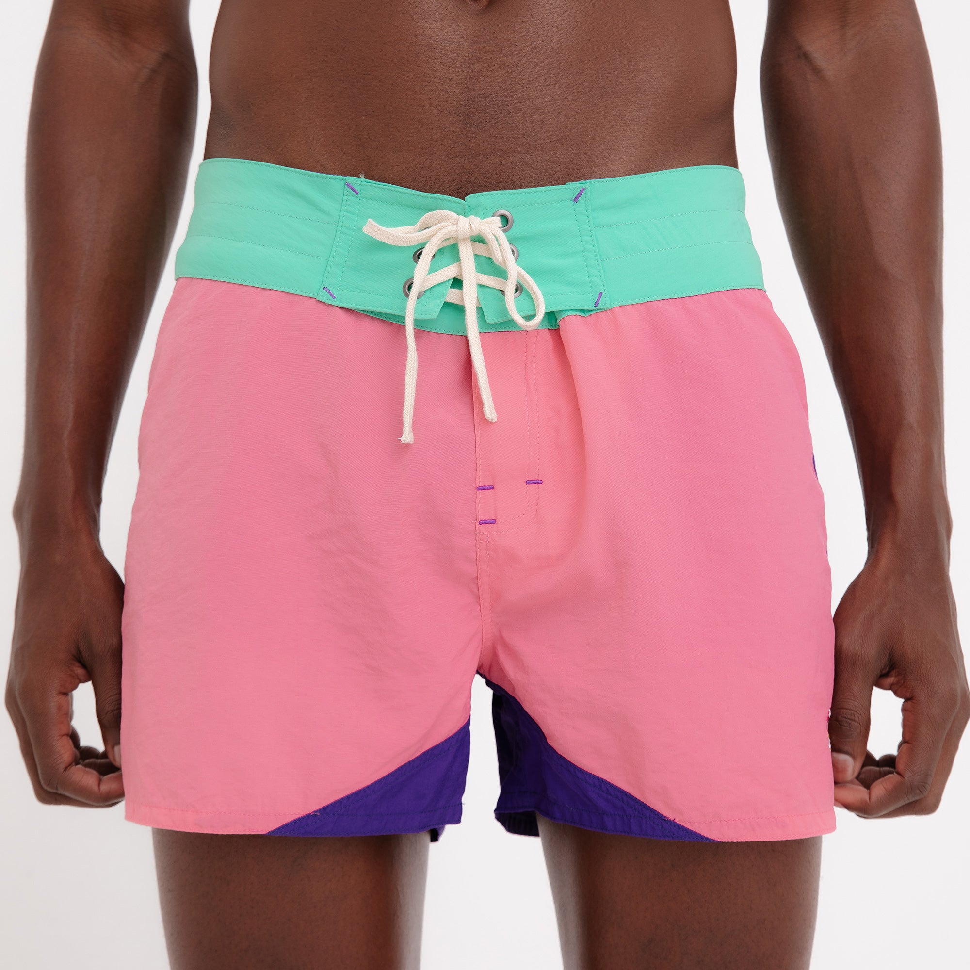 Boardshorts Masculino Sustentável Rosa, Roxo e Verde Frutoze