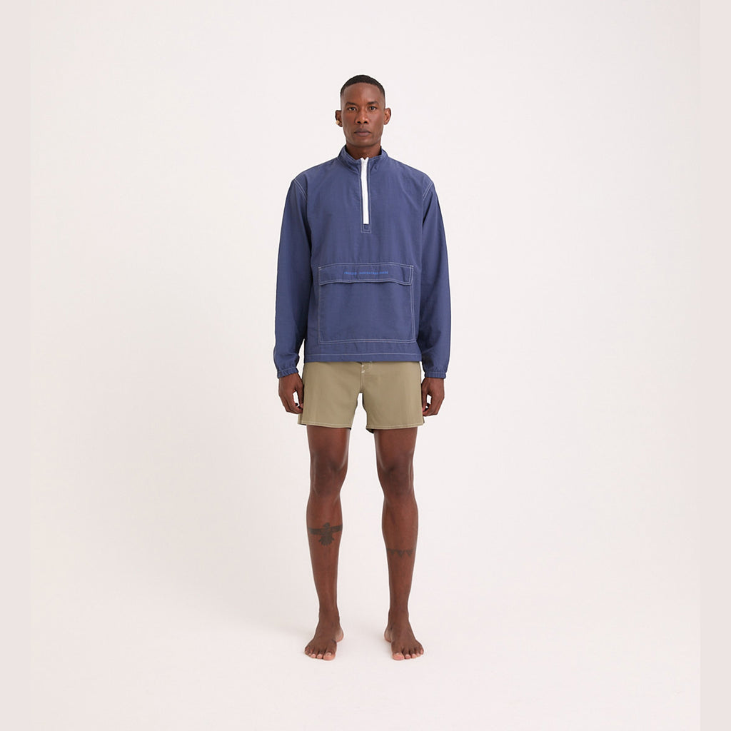 Jaqueta Corta Vento Masculina Sustentável Azul Frutoze