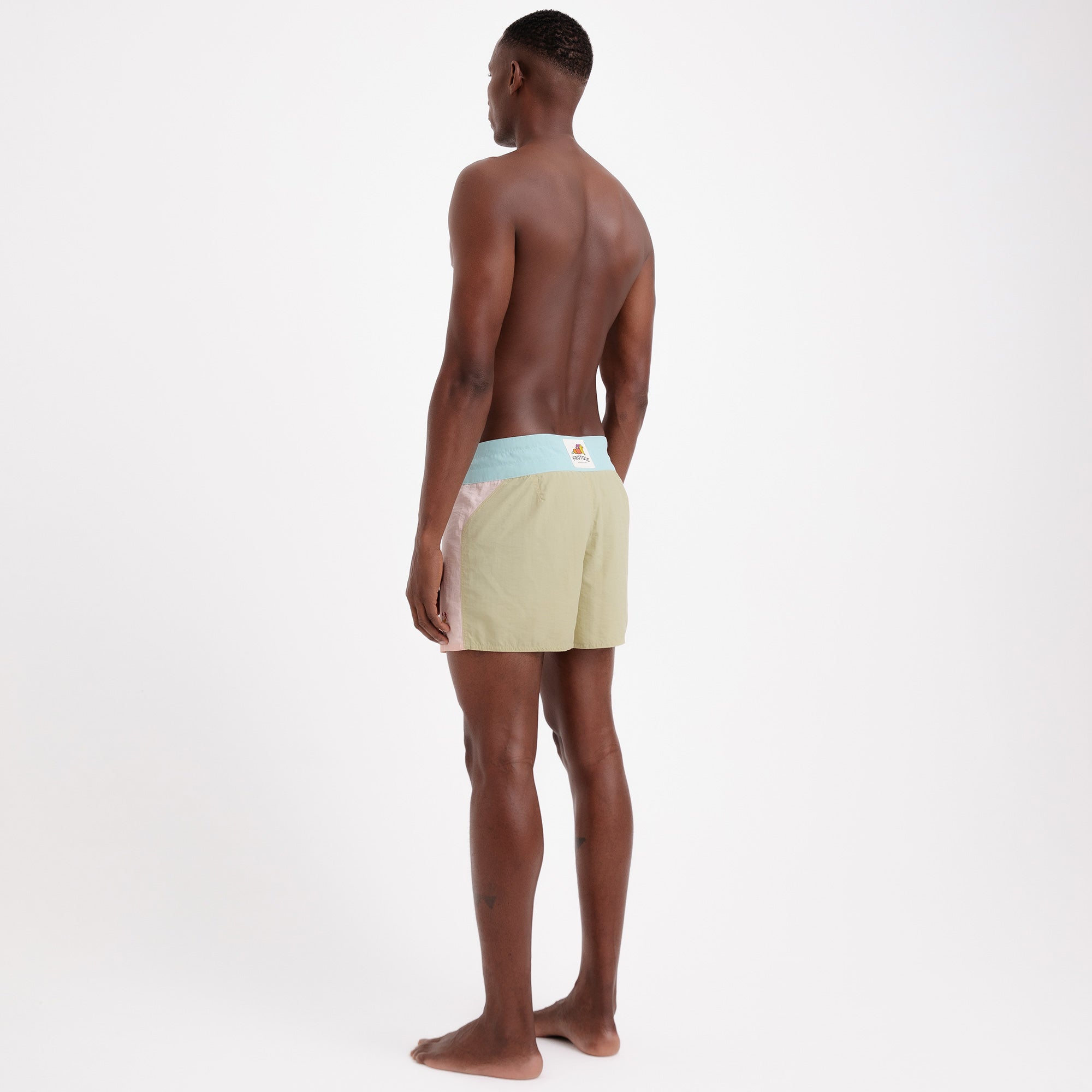 Boardshorts Masculino Sustentável Rosa, Verde e Azul Frutoze