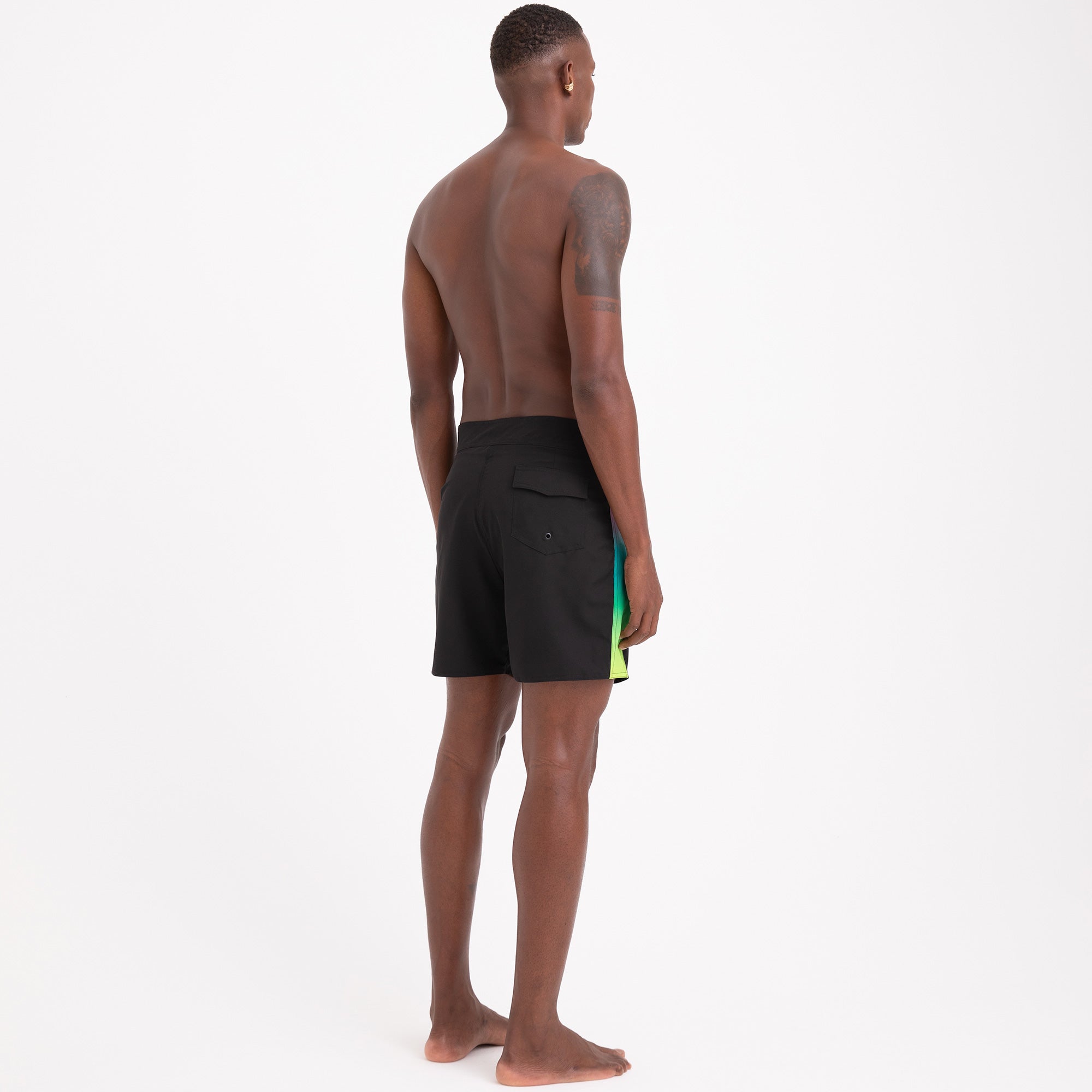 BoardShorts Masculino Preto com Degrade Frutoze