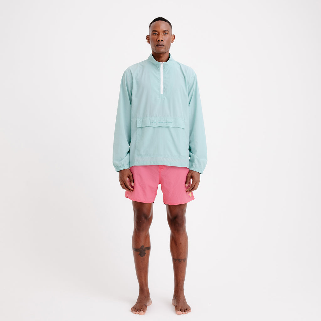 Jaqueta Corta Vento Masculina Sustentável Verde Água Frutoze