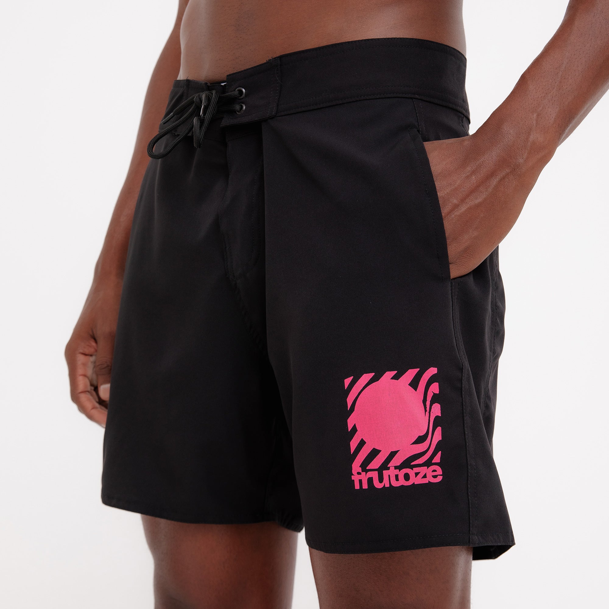 BoardShorts Masculino Preto com Degrade Frutoze