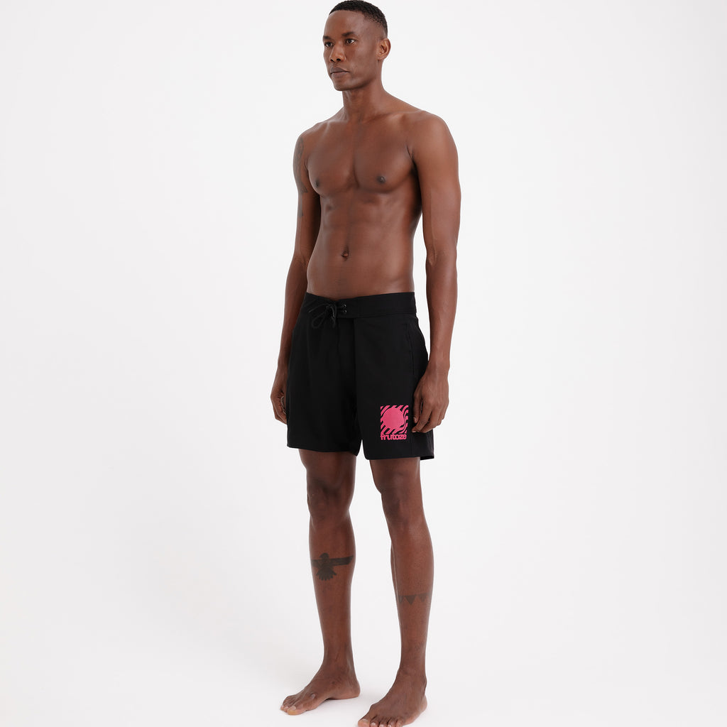 BoardShorts Masculino Preto com Degrade Frutoze