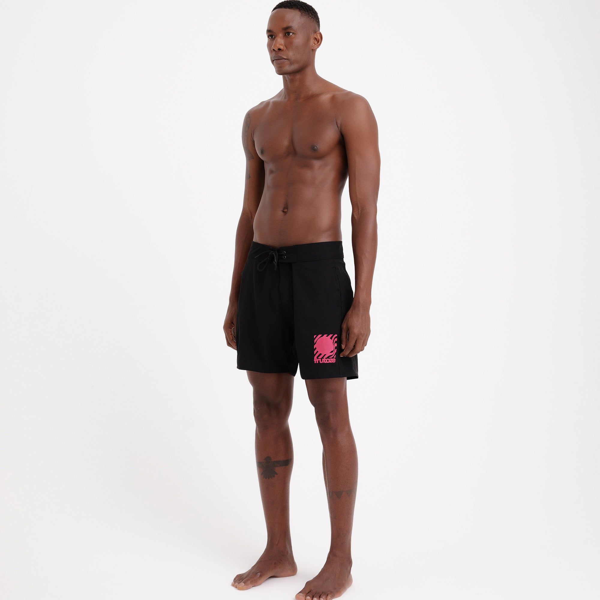 BoardShorts Masculino Preto com Degrade Frutoze