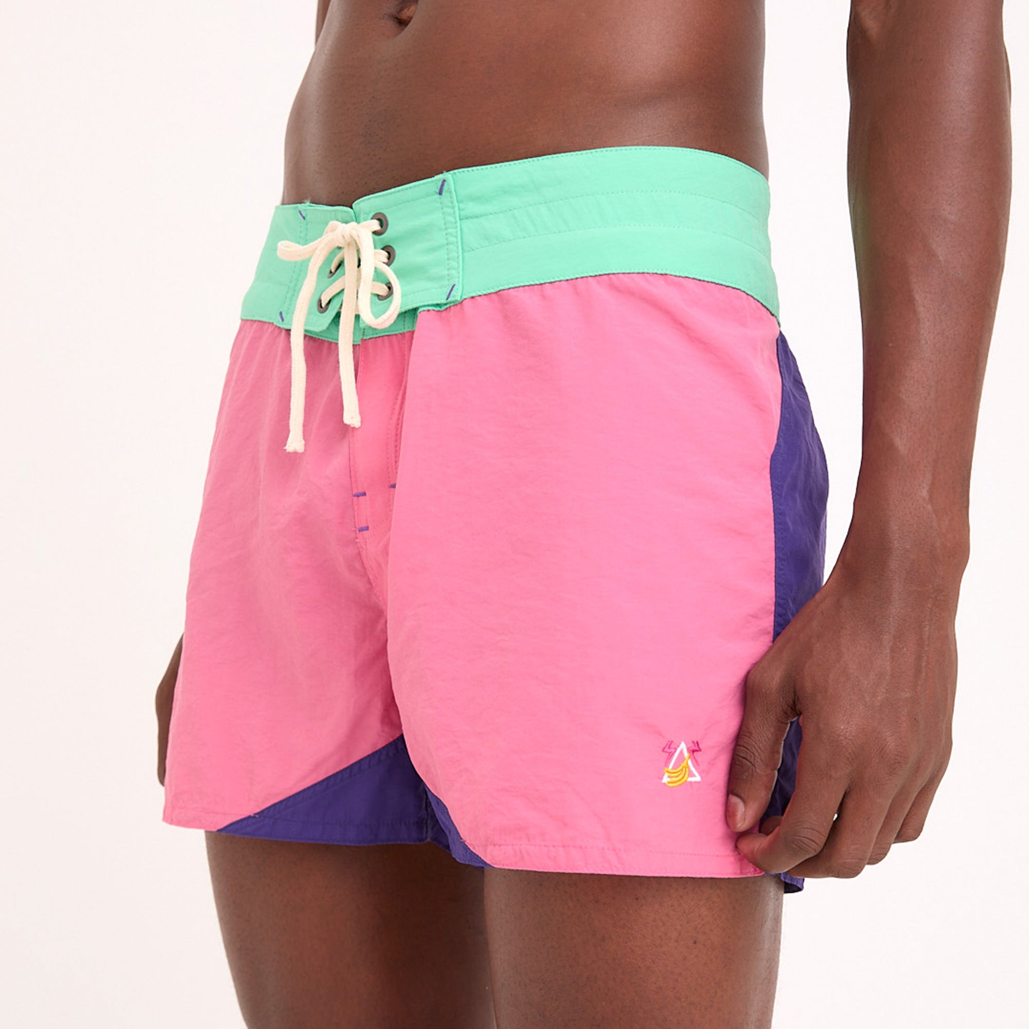 Boardshorts Masculino Sustentável Rosa, Roxo e Verde Frutoze