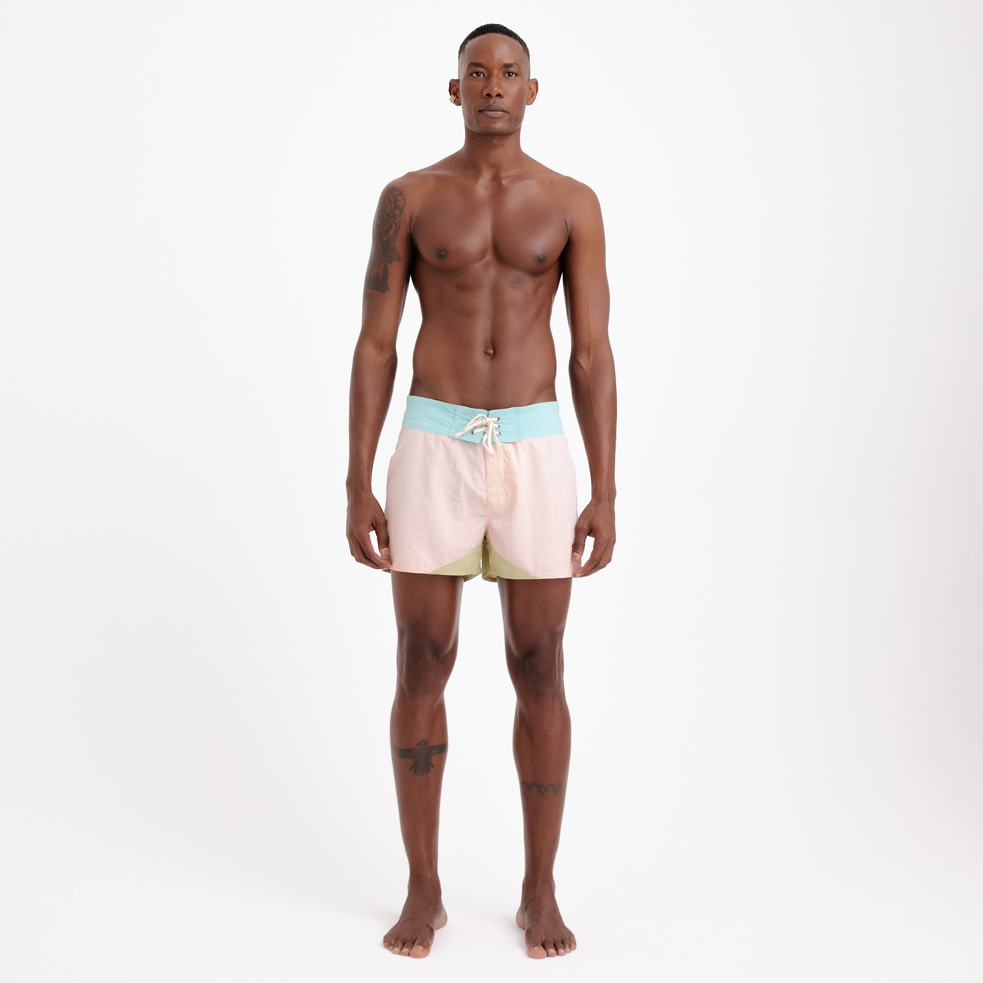 Boardshorts Masculino Sustentável Rosa, Verde e Azul Frutoze